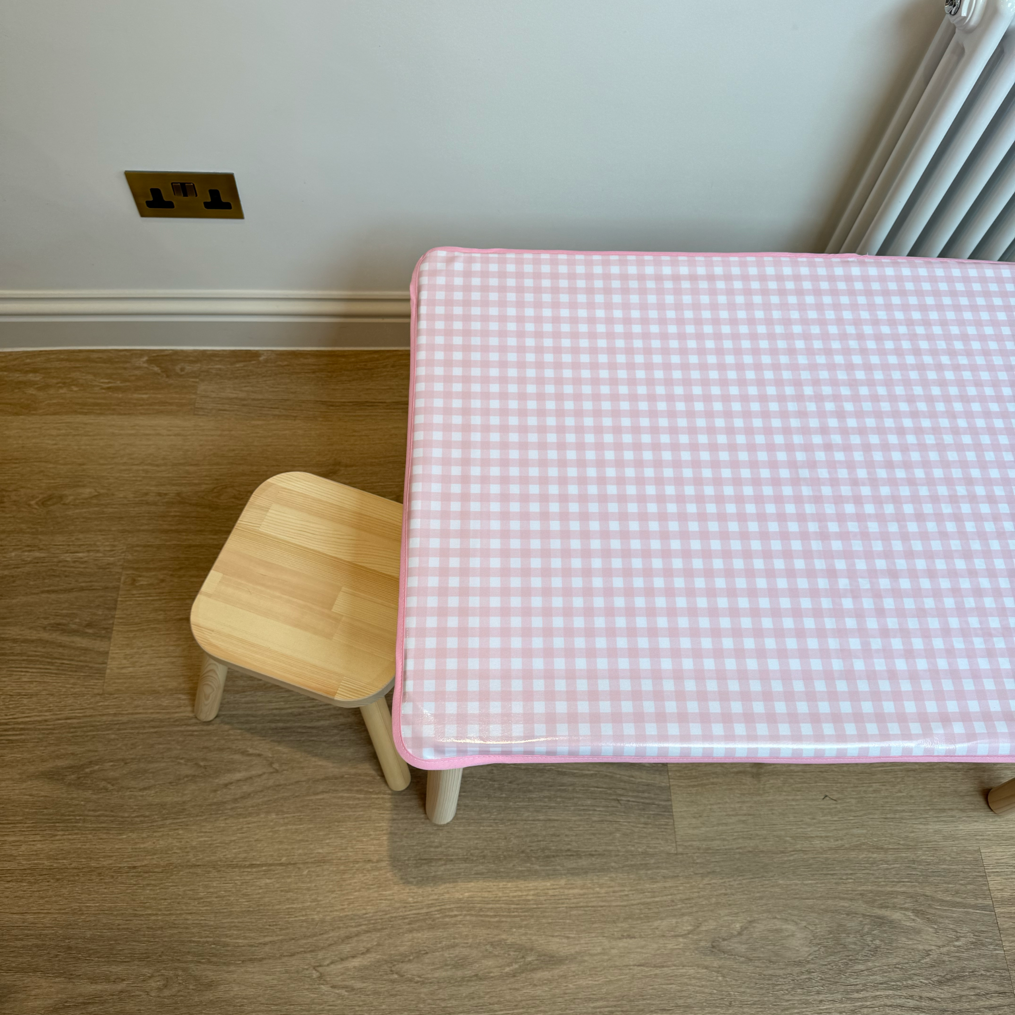 IKEA Flisat cover Pink Gingham