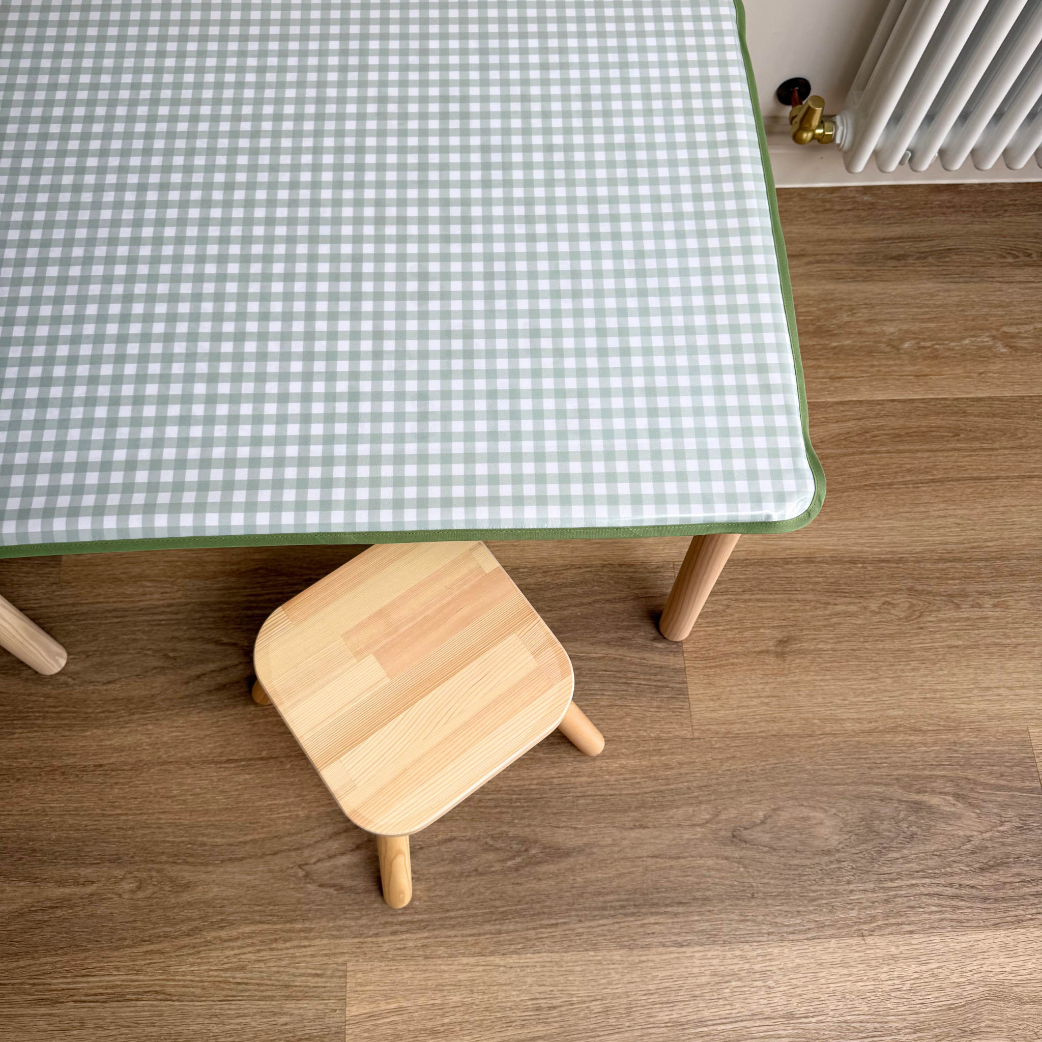 Sage Gingham Flisat Cover – Toddle Play