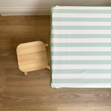 Mint Stripe Flisat Cover