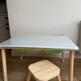 Mint Stripe Flisat Cover