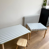 Mint Stripe Flisat Cover