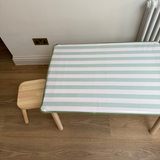 Mint Stripe Flisat Cover