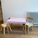 Pink Gingham Latt Cover