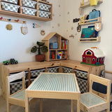 Sage Gingham Latt Vinyl Set