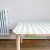 Mint Stripe Flisat Cover