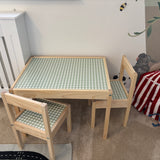 Sage Gingham Latt Vinyl Set