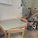 Sage Gingham Latt Vinyl Set