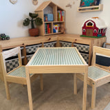Sage Gingham Latt Vinyl Set