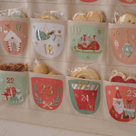 Embroidered fabric advent calendar
