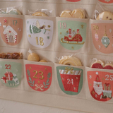 Embroidered fabric advent calendar
