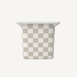 Beige Checkerboard