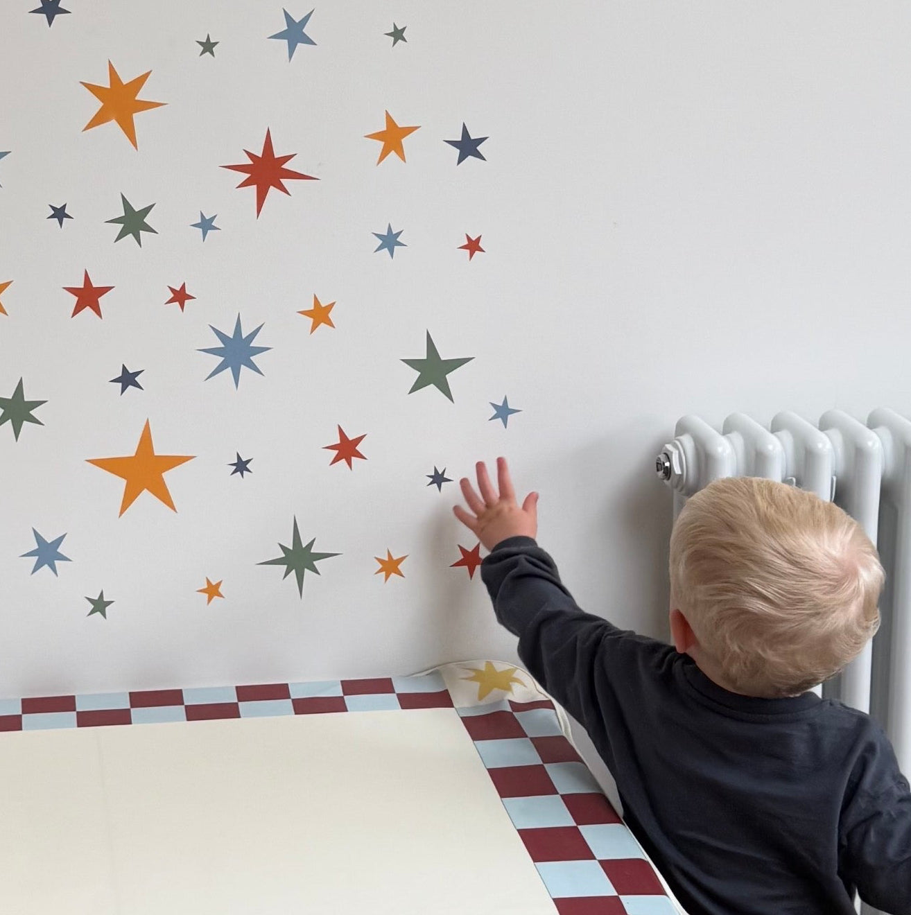 Star fabric room stickers 