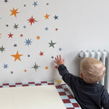 Star fabric room stickers 