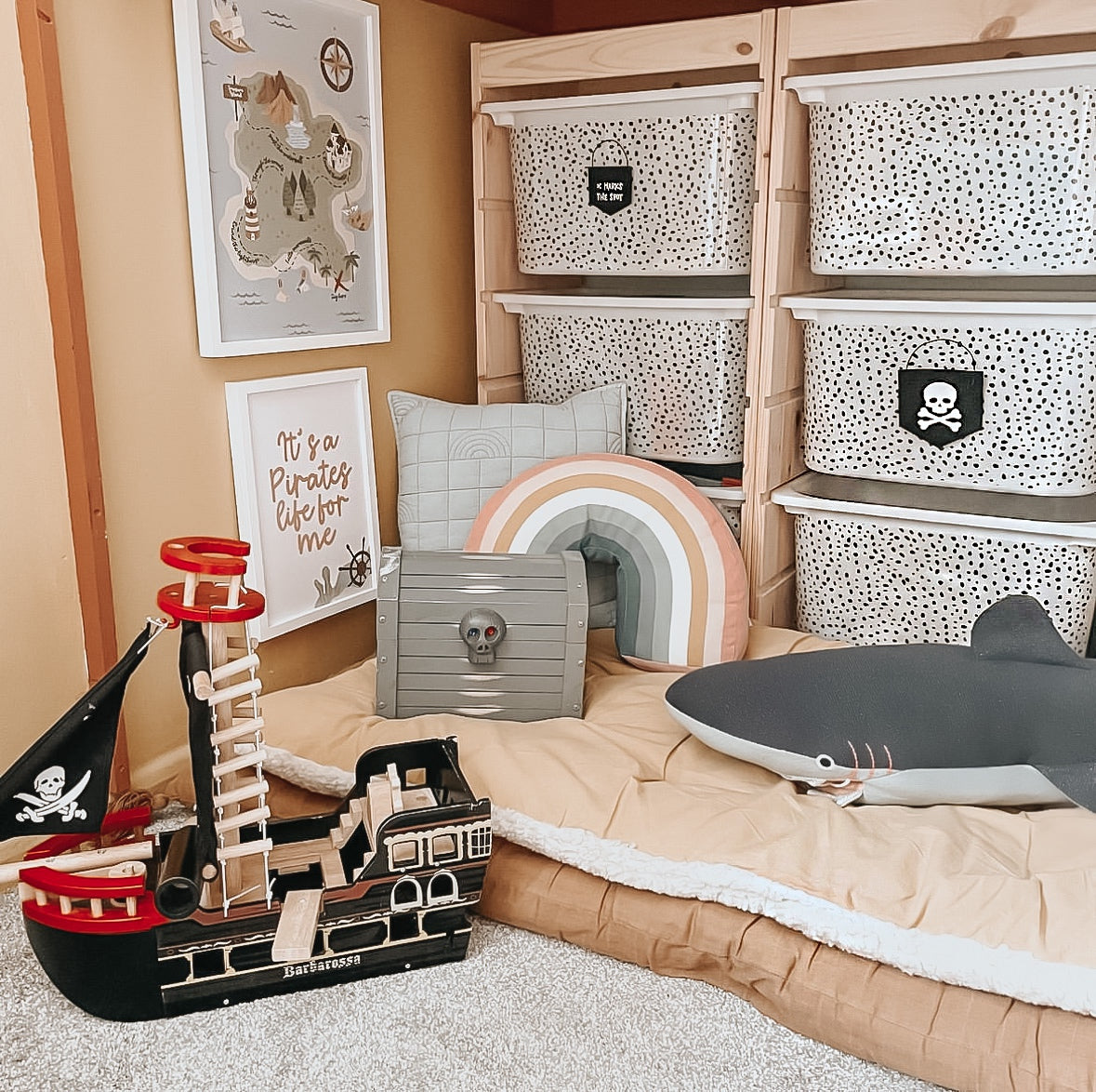 IKEA Trofast dalmatian pattern 