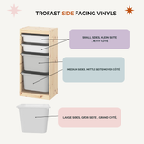 Dark Blue Gingham decal for IKEA Trofast tub