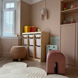 Rosedust Stripe decal for IKEA Trofast tub