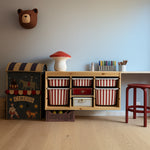 Trofast sticker in wine stripe colour