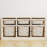 Floral Trofast IKEA tub sticker