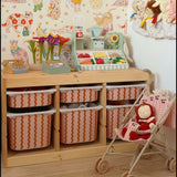 Pink and Orange Stripe decal for IKEA Trofast tub