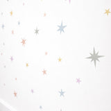 Pastel removable wall star decals 