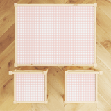 Pink Gingham Latt Set