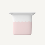 IKEA Trofast tub with a pink scallop sticker