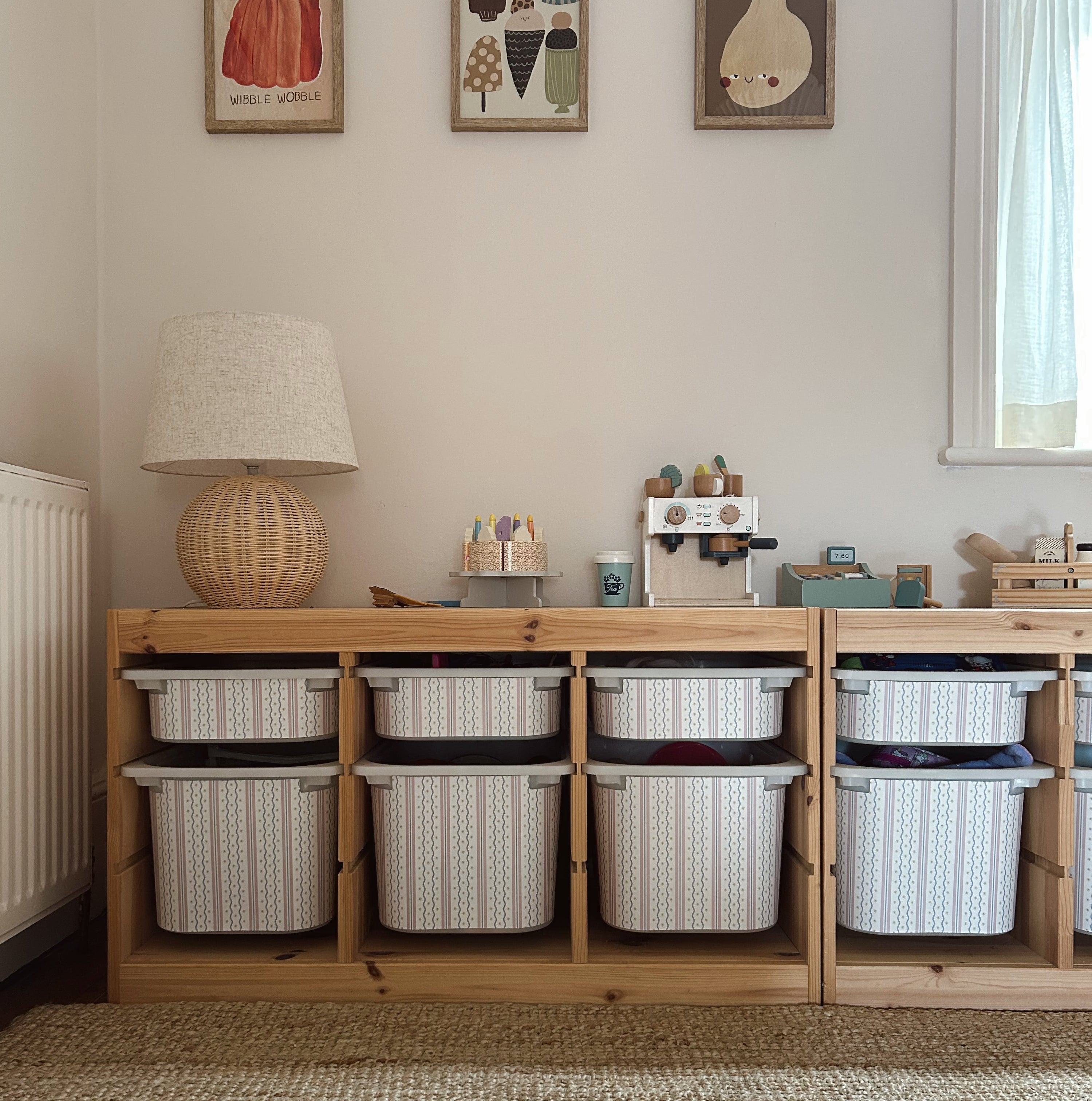 Whimsical playroom decor 