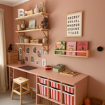 pink and red stripe trofast sticker