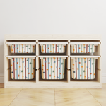 ikea trofast unit with starry pattern
