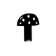 Solid black square
