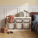 Colourful Starry Stripe decal for IKEA Trofast tub